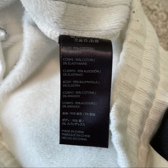 𝅺i.am.gia Striker Cotton White Cozy Sweatpants Small - Picture 6 of 8